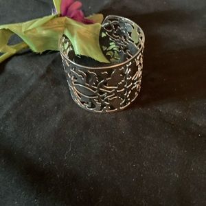 Silver slip on bracelet